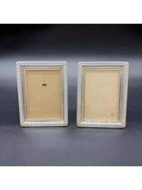 Vintage Photo Frames Clear Acrylic Picture Holders Mid Century Nu-Dell USA
